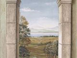 Wall Murals Trompe L Oeil Arched Window with Dove