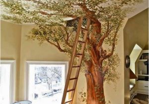 Wall Murals Trompe L Oeil Cindy and Jorge S Work A Trompe L Oeil Tree House In A