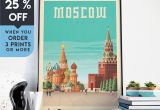 Wall Murals Vancouver Wa Moscow Russia Vintage Travel Poster Wall Art Print