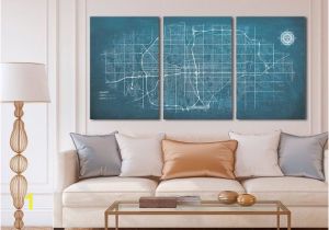 Wall Murals Wichita Ks Wichita Panoramic Map Stretched Canvas Wall Art Chalkboard