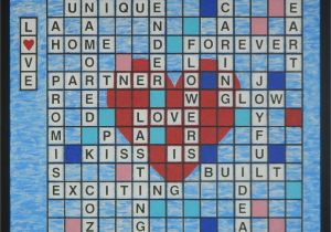 Wall Painting Mural Crossword Love 16" X 16"