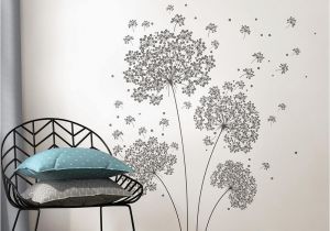 Wall Pops Murals and Decals 39 In X 17 25 In Dandelion Breeze Wall Decal