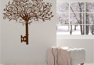Wall Stickers and Murals New Design Vinyl Wall Decal Abstract Tree Key Home Decor