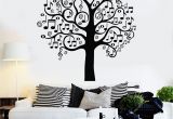 Wall Stickers and Murals Vinyl Wall Decal Musical Tree Music Art Decor Home