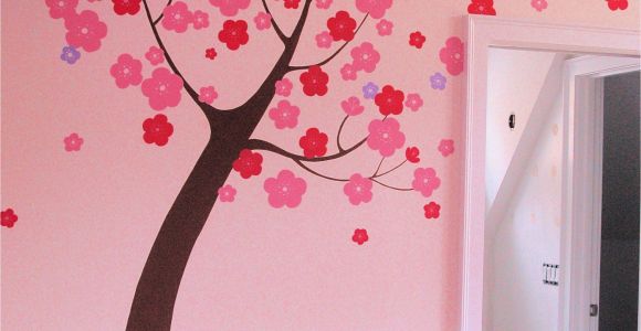 Wall Tree Mural Painting Hand Painted Stylized Tree Mural In Children S Room by Renee