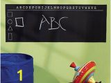Wallies Peel and Stick Wall Play Mural Abc Alphabet Chalkboard Wall Mural Sticker Play Remove Write Learn