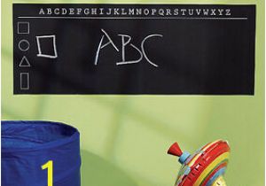 Wallies Peel and Stick Wall Play Mural Abc Alphabet Chalkboard Wall Mural Sticker Play Remove Write Learn