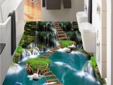 Wallpaper and Wall Murals [self Adhesive] 3d Bridge Over the Pool 1924 Floor Wallpaper Mural Wall Print Decal Wall Murals