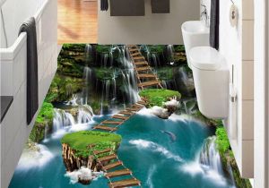 Wallpaper and Wall Murals [self Adhesive] 3d Bridge Over the Pool 1924 Floor Wallpaper Mural Wall Print Decal Wall Murals