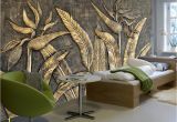 Wallpaper Murals for Sale Beibehang Custom Wallpaper Murals Golden Bird Of Paradise Sculpture