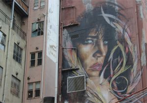 Wallpaper Murals Melbourne A Woman Overlooks Melbourne Victoria Australia Danielle Maingot