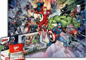 Walltastic Avengers Wall Mural Avengers Age Of Ultron Marvel Fototapeta 3d Klej