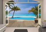Walltastic Paradise Beach Wall Mural Love This Paradise Beach Wall Mural by Brewster Home