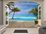 Walltastic Paradise Beach Wall Mural Love This Paradise Beach Wall Mural by Brewster Home