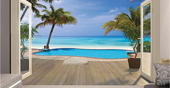 Walltastic Paradise Beach Wall Mural Love This Paradise Beach Wall Mural by Brewster Home