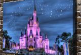 Walt Disney World Wall Murals $1 99 Disney Castle Starry Sky Painting Hd Print Canvas