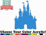 Walt Disney World Wall Murals Disney World Cinderella Castle Acrylic Cut Out Custom Size Laser Cut Plastic Art Craft Supplies Wall Hanging Decor Wedding Nursery A0313