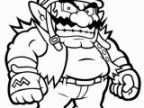 Waluigi Coloring Pages Printable Wario Mario Coloring Page