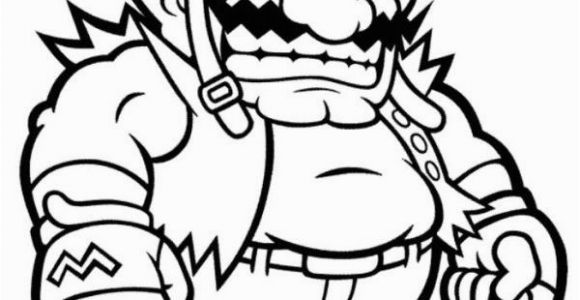 Waluigi Coloring Pages Printable Wario Mario Coloring Page