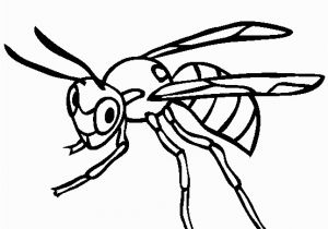 Wasp Coloring Pages for Kids Insect Line Coloring Pages