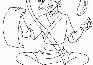 Water Play Coloring Pages Avatar the Last Airbender Katara Was Practicing Water