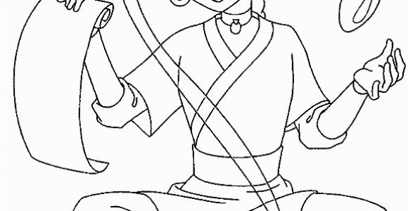 Water Play Coloring Pages Avatar the Last Airbender Katara Was Practicing Water