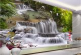 Waterfall Murals for Walls Beibehang Home Decorative Wallpaper Hd Landscape Waterfall Flying