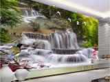 Waterfall Murals for Walls Beibehang Home Decorative Wallpaper Hd Landscape Waterfall Flying