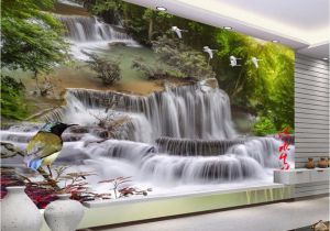 Waterfall Murals for Walls Beibehang Home Decorative Wallpaper Hd Landscape Waterfall Flying