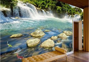 Waterfall Murals for Walls Custom Wall Paper 3d Waterfall Nature Landscape Murals