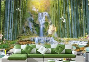 Waterfall Wall Murals Cheap Custom 3d Wall Murals Wallpaper Wall Painting Stereoscopic Zhulin Waterfall Water Park 3d Living Room Tv Backdrop Mural Pc Wallpaper Pc Wallpaper In