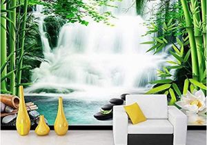 Waterfall Wall Murals Cheap Wallpaper Mural Living Room Bedroom Mural Bamboo forest Hot