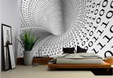 Waterproof Outdoor Wall Murals Wall26 Abstract Image Of Tunnel with Binary Language