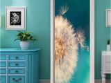 Weatherproof Garden Wall Murals Creative Vivid 3d Diy Dandelion Door Stickers Mural Pvc Self