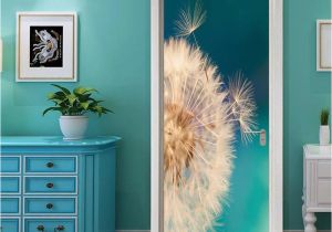 Weatherproof Garden Wall Murals Creative Vivid 3d Diy Dandelion Door Stickers Mural Pvc Self