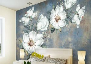 Weatherproof Garden Wall Murals Custom Flowers Wallpaper 3d Retro Rose Murals for the Living Room
