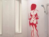 Weatherproof Garden Wall Murals Naked Women Portrait Waterproof Wall Decals Vinyl Wall Sticker