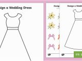Wedding Dress Coloring Pages Printable Free Design A Wedding Dress Teacher Made