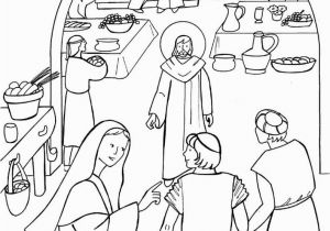 Wedding Feast at Cana Coloring Page 200 Le Nozze Di Cana Da Colorare Disegni Da Colorare