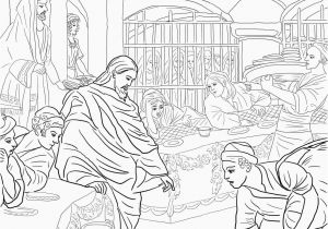 Wedding Feast at Cana Coloring Page First Miracle Of Jesus at the Wedding Feast at Cana