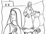 Wedding Feast at Cana Coloring Page "do Whatever He Tells You" Mary at the Wedding Feast Of