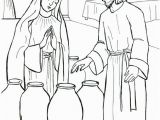 Wedding Feast at Cana Coloring Page the Start Of Jesus Public Ministry Jesus and Mary at the