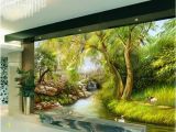 Weeping Willow Wall Mural Beibehang Wallpaper Riverside Weeping Willow Landscape Hand