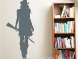 Western Wall Murals Decals Cowgirl Cowboy West Silhouette Wall Art Stickers Decal Home Diy