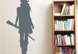 Western Wall Murals Decals Cowgirl Cowboy West Silhouette Wall Art Stickers Decal Home Diy