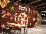 Western Wallpaper Murals Beibehang Custom Wallpaper 3d Pizza Background Wall Western