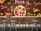 Western Wallpaper Murals Beibehang Custom Wallpaper 3d Pizza Background Wall Western