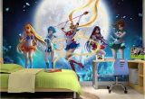 Western Wallpaper Murals Sailor Moon Wallpaper Japanese Anime Wall Mural Custom 3d