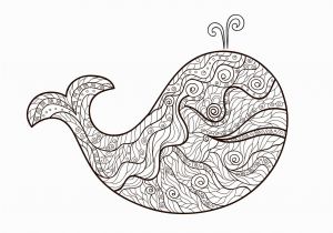 Whale Adult Coloring Pages Free Zentangle Drawing Coloring Adult Zentangle Whale by