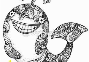 Whale Adult Coloring Pages Zentangle Stylized Whale Adult Anti Stress Coloring Page